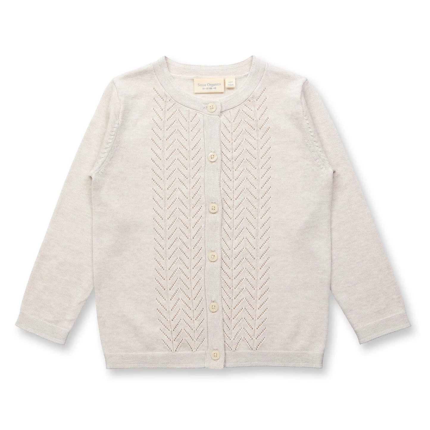 Sense Organics Strickjacke in creme GOTS