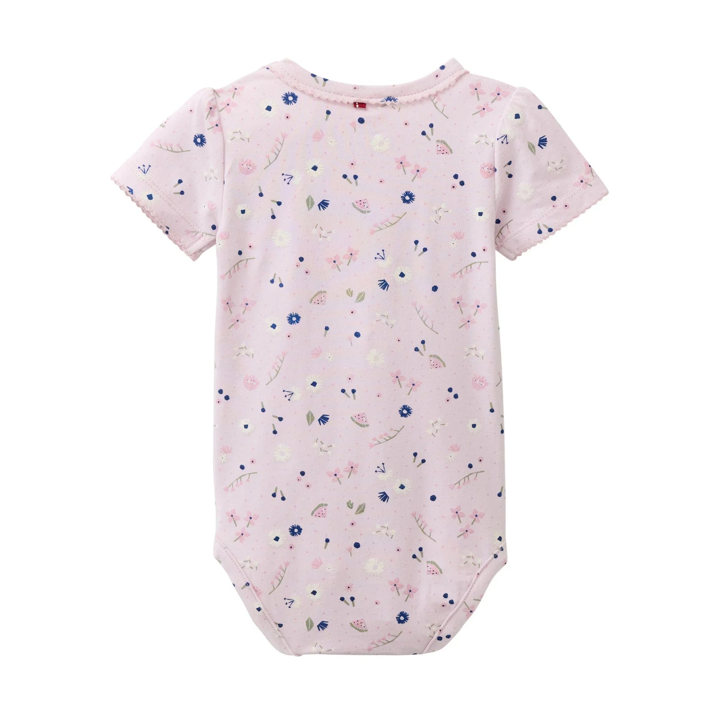 People Wear Organic Body Kurzarm mit Sommerblumenprint GOTS