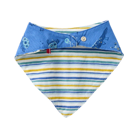 People Wear Organic Dreieckstuch zum Wenden "Wassertiere" GOTS