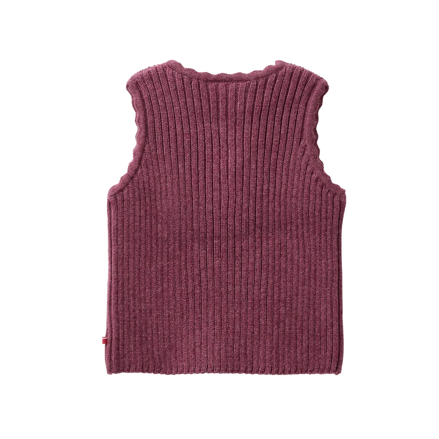 People Wear Organic Strick Pullunder in brombeer mélange aus Bio-Baumwolle GOTS