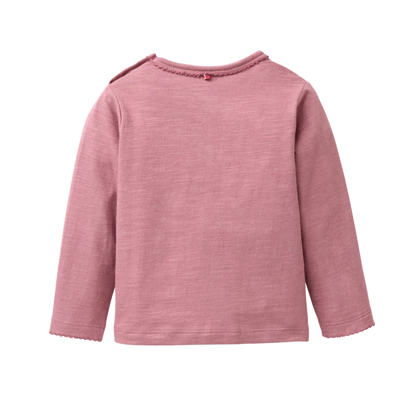 People Wear Organic Langarm Shirt in dunkelmalve mit Eulenprint aus Bio-Baumwolle GOTS