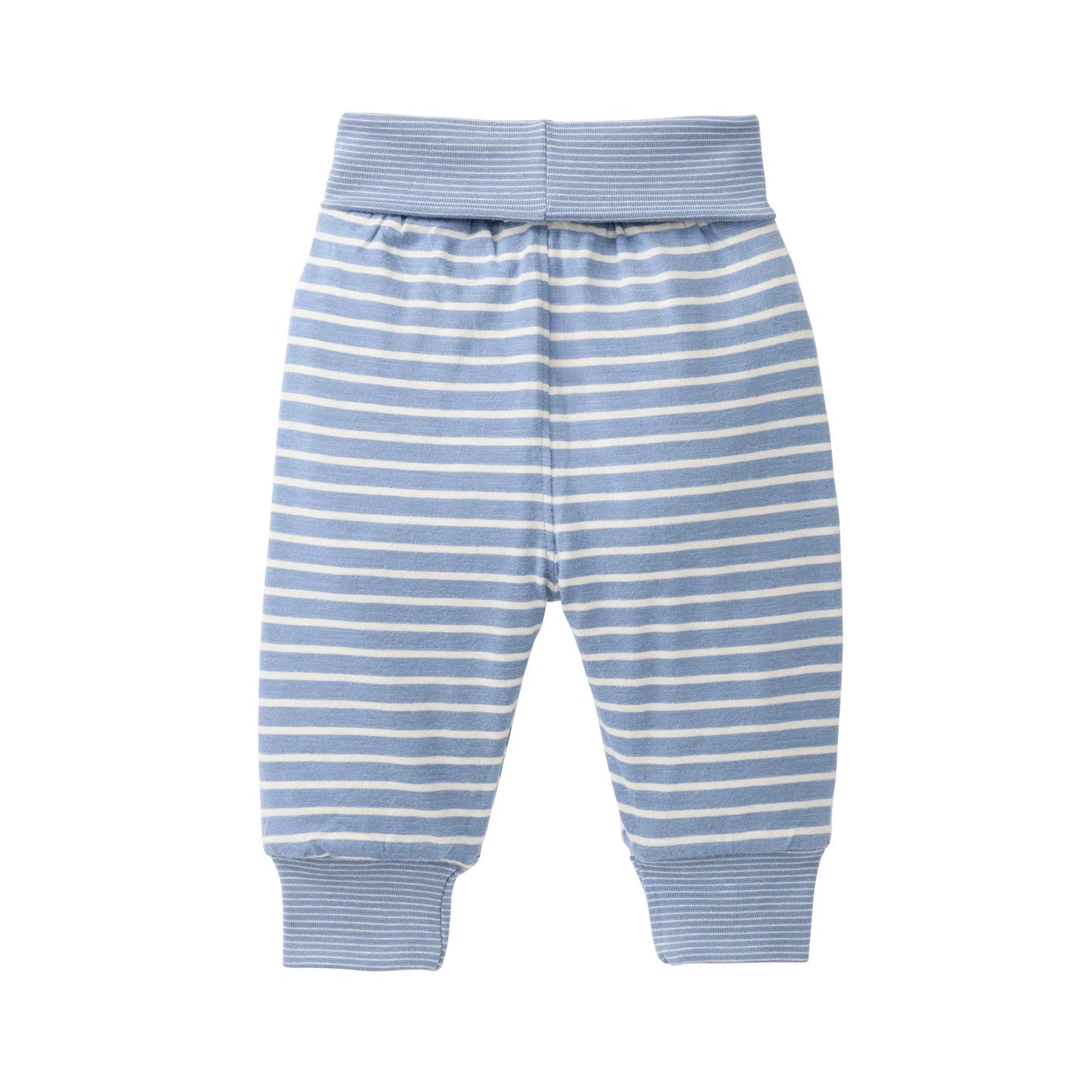 People Wear Organic Wendehose in beige mit Waldtierprint und geringelt aus Bio-Baumwolle GOTS
