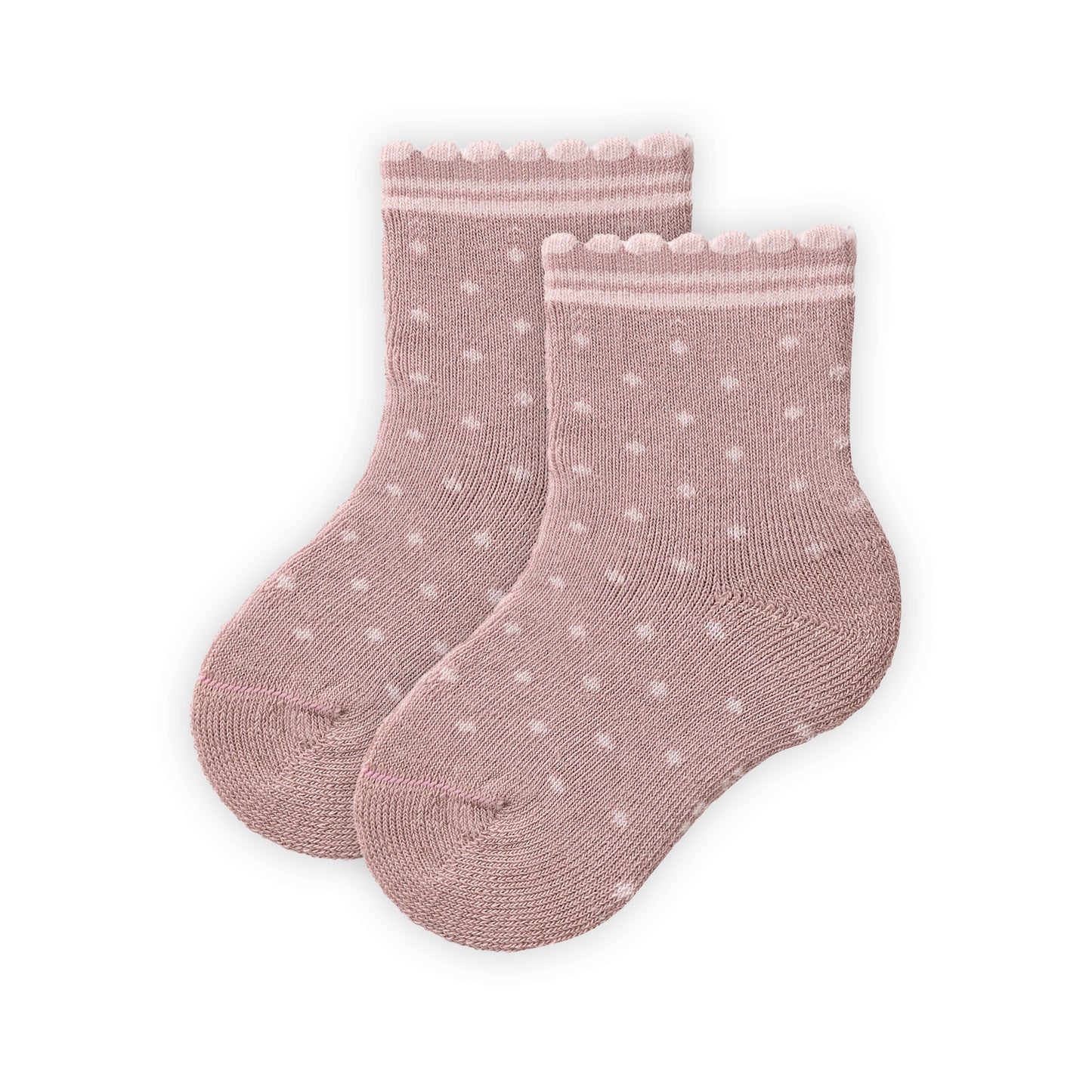 People Wear Organic Frottee Socken, 2er Pack, rosa gepunktet und blau gemustert mit Motiv "Blumen", Bio-Baumwolle GOTS
