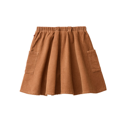 People Wear Organic Kord Rock, braun uni, Bio-Baumwolle GOTS