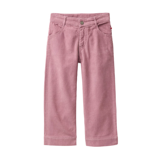 People Wear Organic Kord Hose, rosa uni, Bio-Baumwolle GOTS