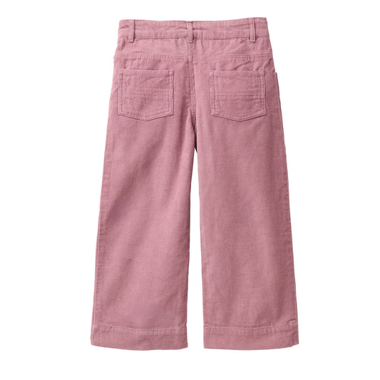 People Wear Organic Kord Hose, rosa uni, Bio-Baumwolle GOTS