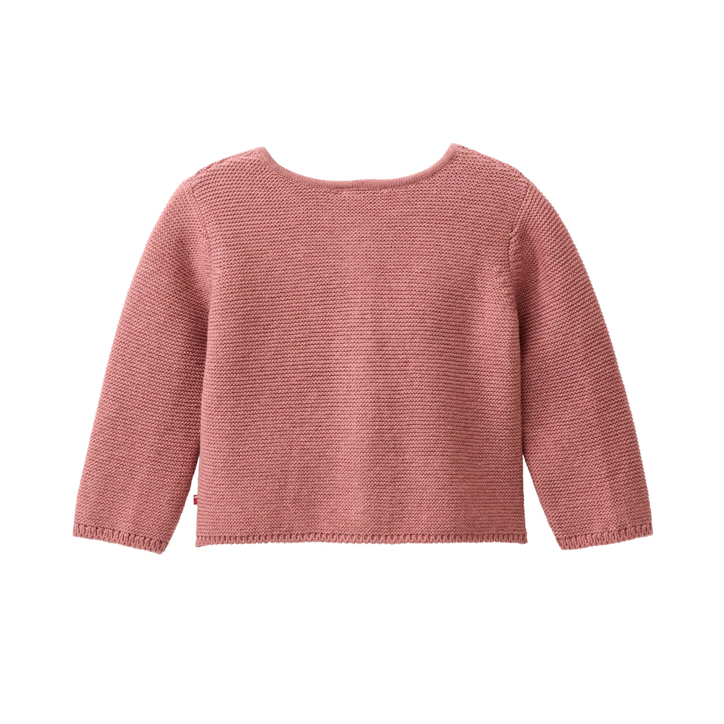 People Wear Organic Strick Jacke in beere mélange aus Bio-Baumwolle GOTS