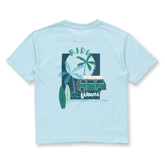Sense Organics T-Shirt für Kinder in hellblau, Modell OSWIN, GOTS