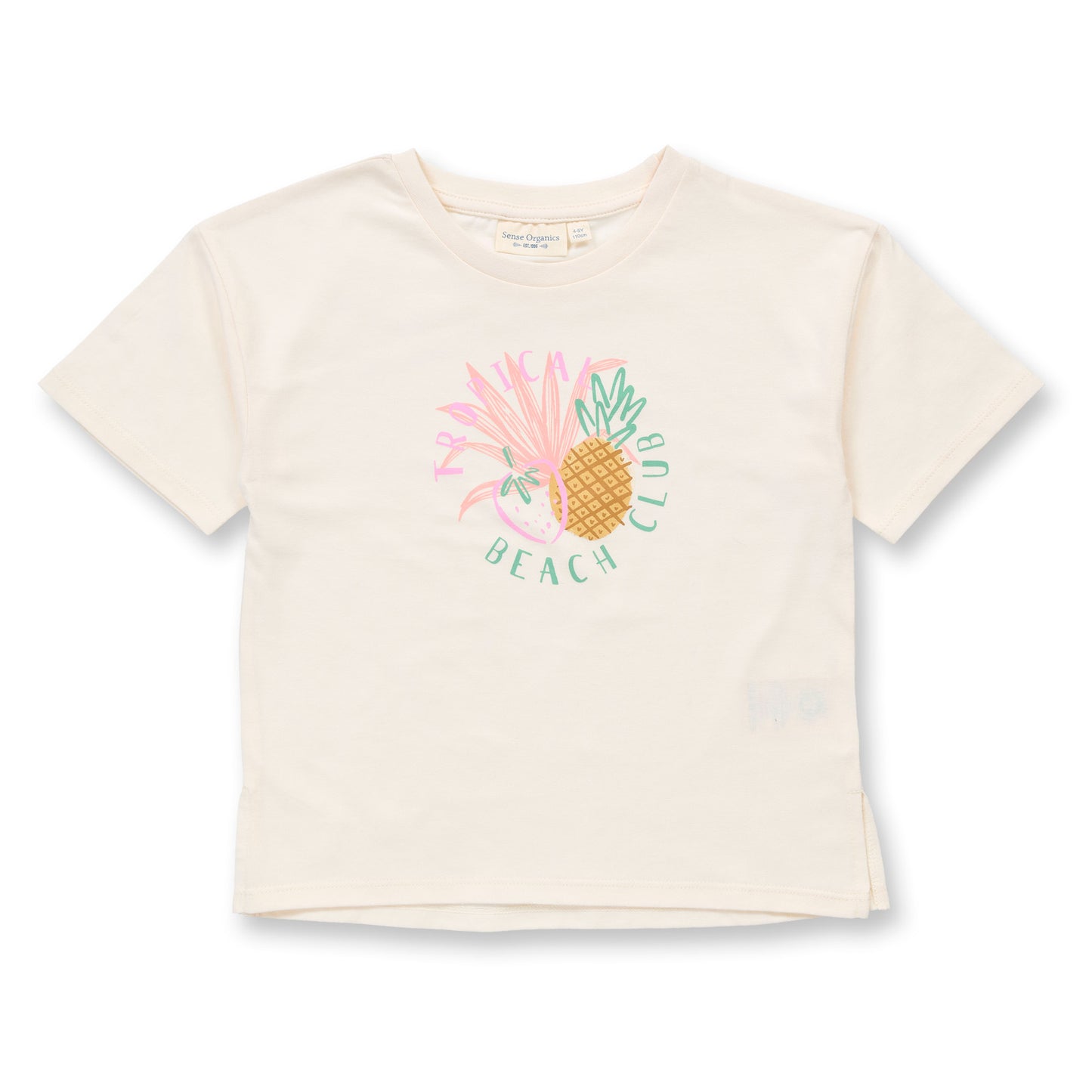 Sense Organics Kinder T-Shirt mit Sommerdruck, Modell SOPHIE, GOTS