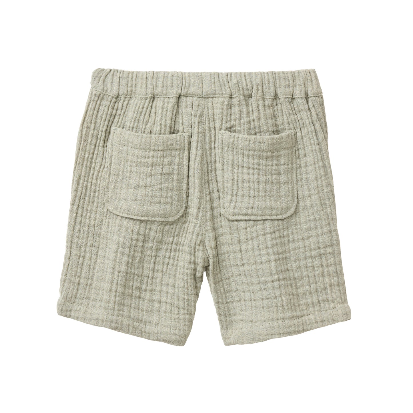 People Wear Organic Musselin-Shorts in khaki GOTS