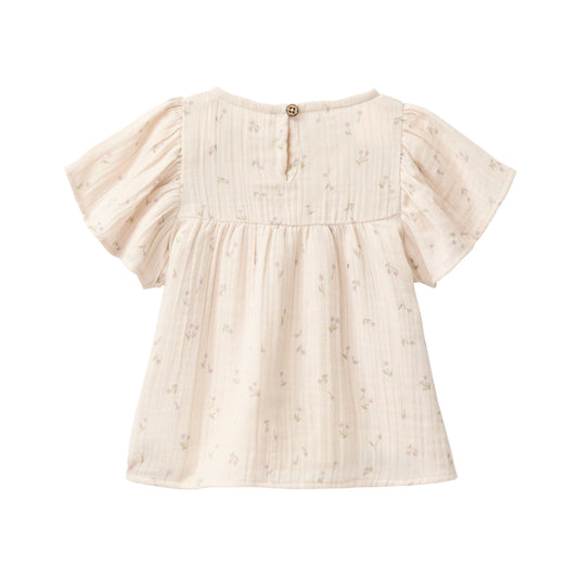 People Wear Organic Musselin-Bluse 'Kleine Kirschen' GOTS