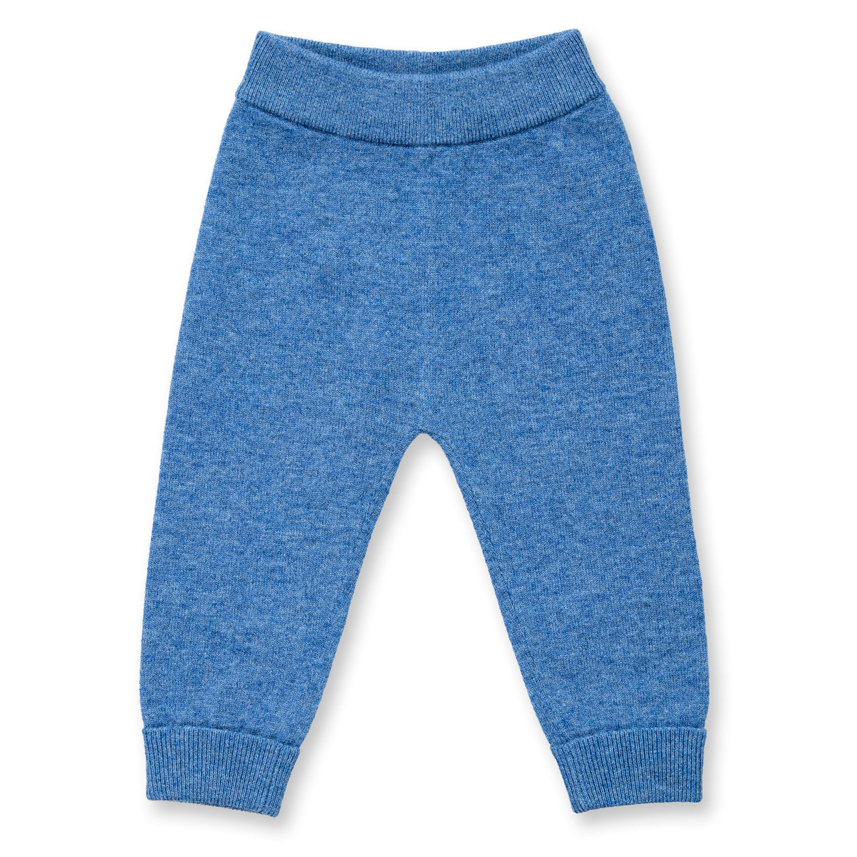 Sense Organics Baby Strickleggings aus Merinowolle in Denimblau, Modell PABLO, GOTS