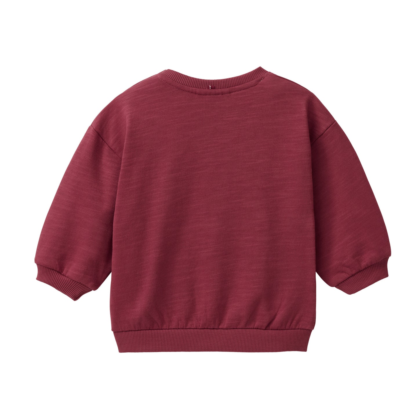 People Wear Organic Sweat-Pullover mit 'Cat Best Friends'-Applikation GOTS