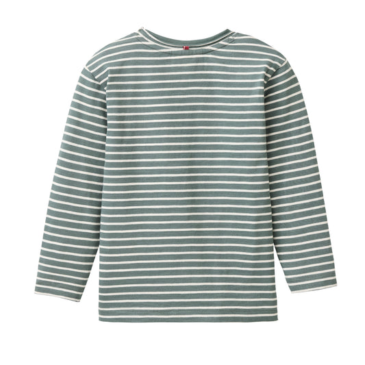 People Wear Organic Langarm-Shirt mit Elch-Applikation GOTS