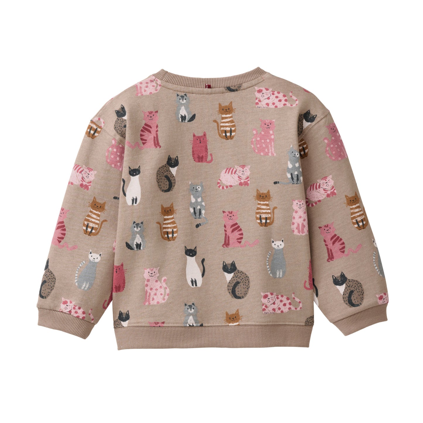 People Wear Organic Sweatshirt mit Katzenprint GOTS
