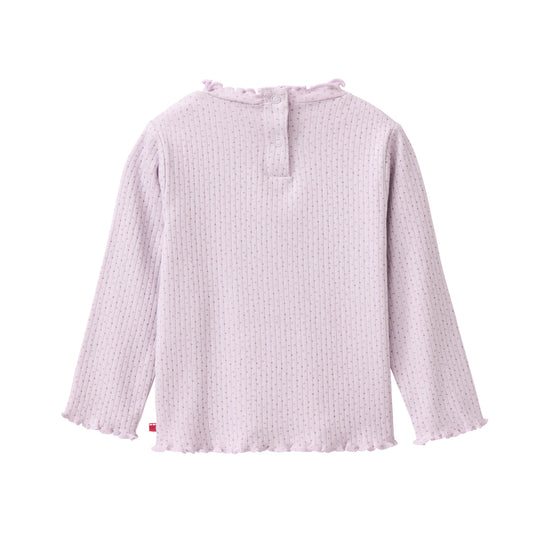People Wear Organic Langarmshirt mit Stehkragen GOTS