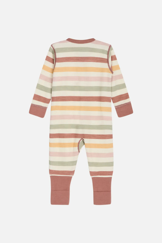 Hust and Claire Strampler mit Klappfuß aus Wolle/Bambus