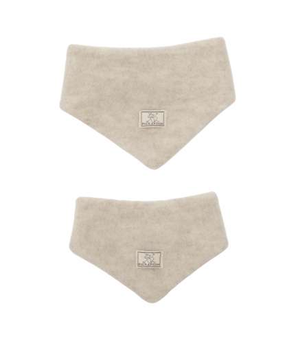 Pickapooh Dreieckstuch aus Wollfleece kbT in natur melange