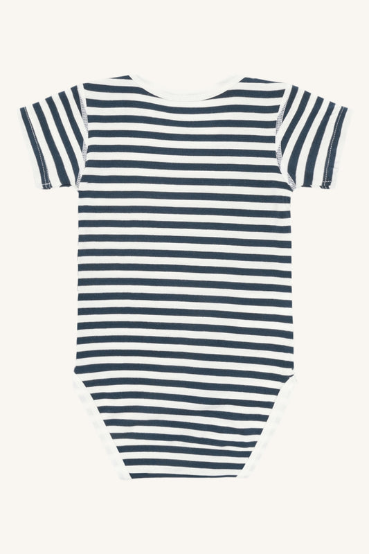 Hust & Claire Body Kurzarm geringelt aus Bambusviskose