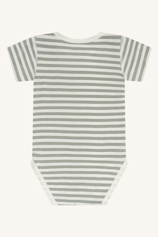 Hust & Claire Body Kurzarm geringelt aus Bambusviskose