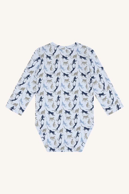 Hust & Claire Body Langarm 'Monkey Sun' aus Bambusviskose