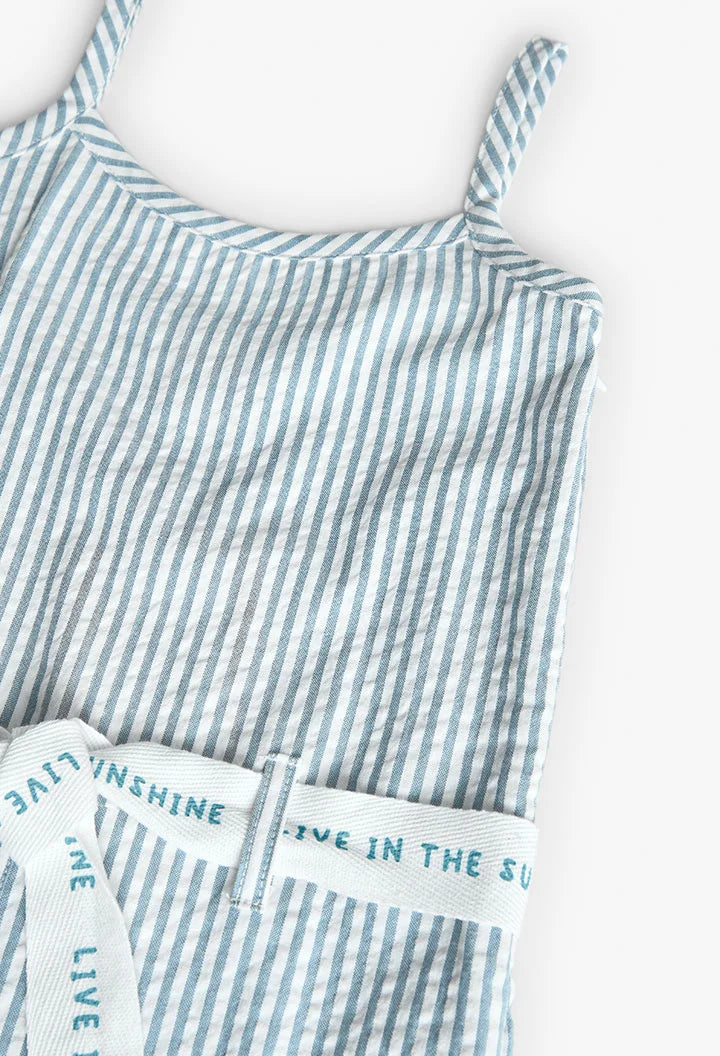 Boboli Jumpsuit gestreift mit Gürtel