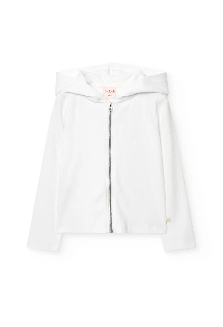Boboli Leichte Jacke gerippt mit Kapuze