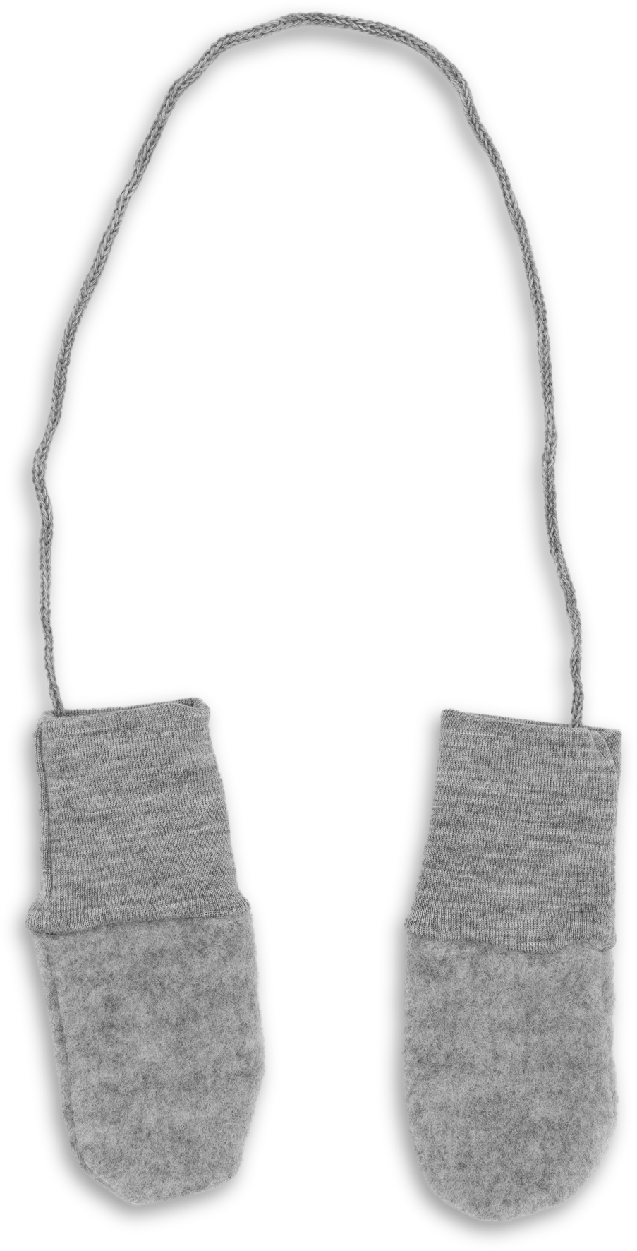 Engel Babyhandschuhe Bio-Merinowolle Fleece Hellgrau