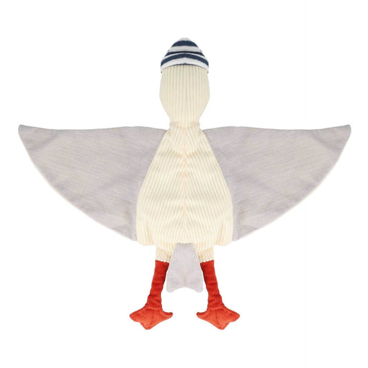 maximo Kuscheltuch Möwe, Cord mit Musselinstoff