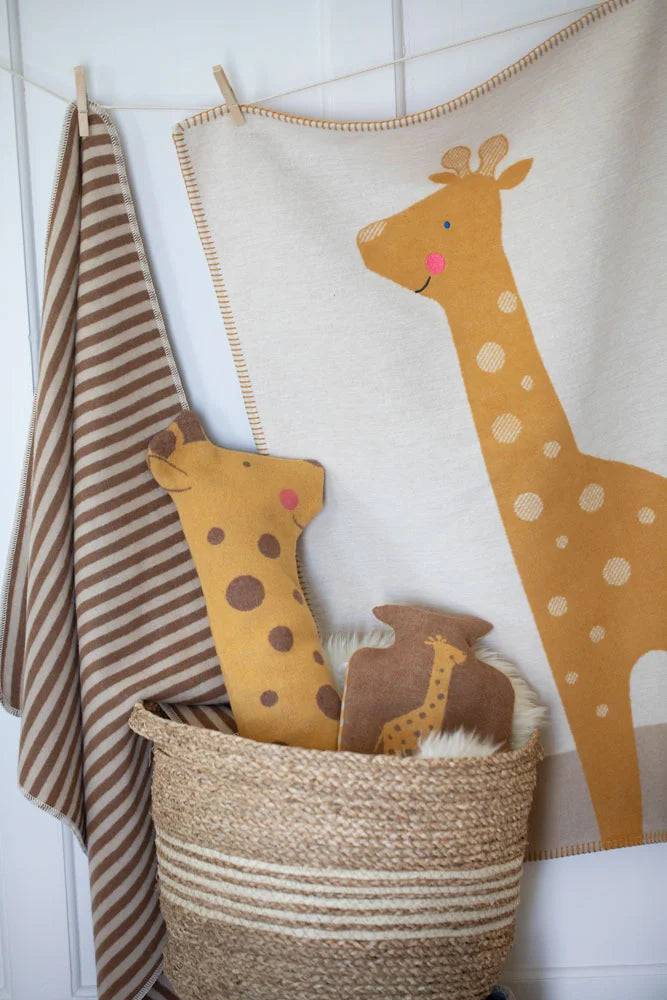DaviDFussenegger Babydecke mit Stick "Giraffe"