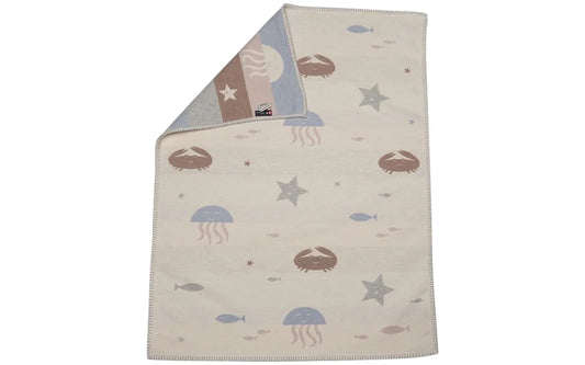 Babydecke Bio-Baumwolle LENA "Submarin" von David Fussenegger