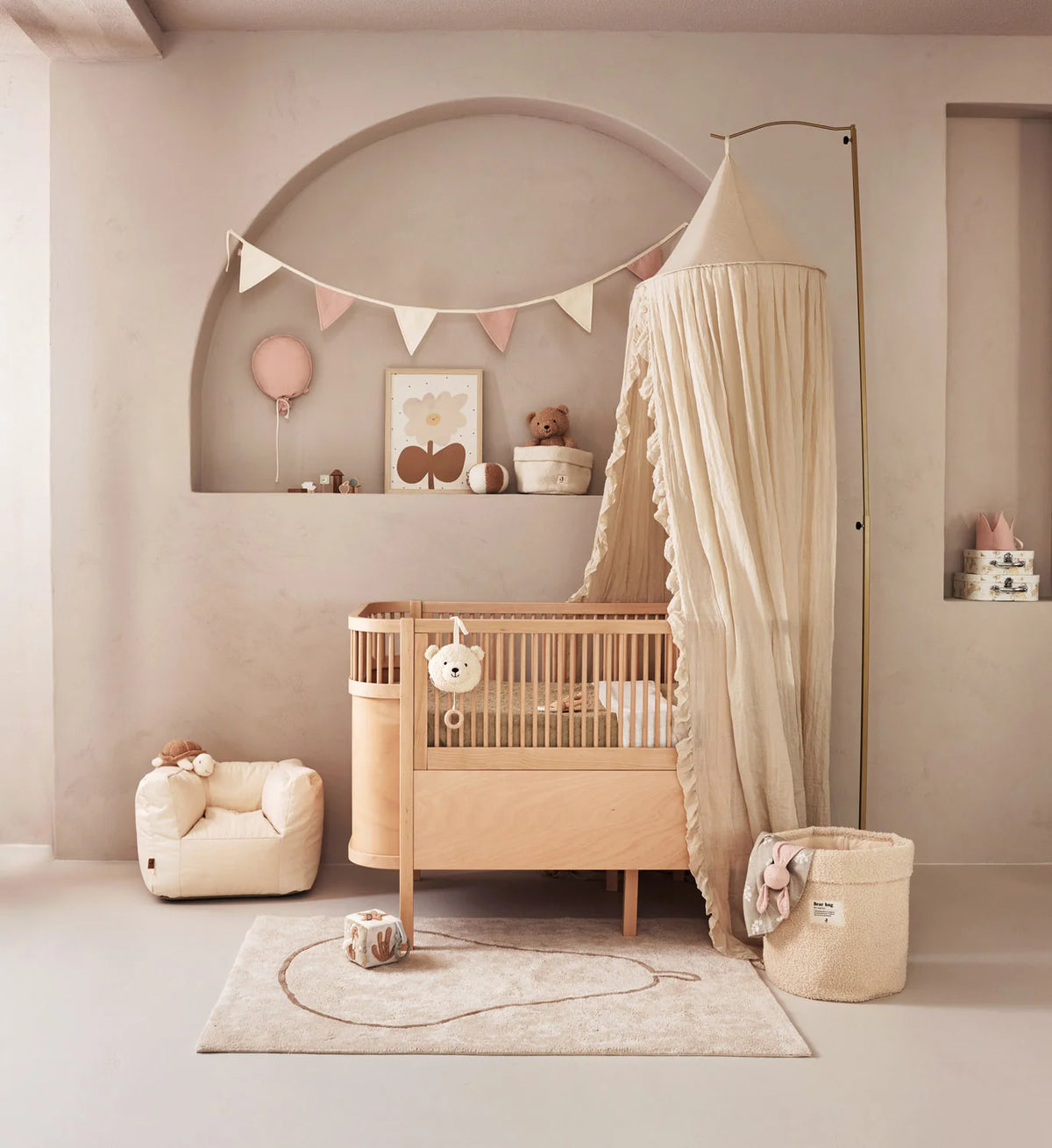 Jollein Wimpelkette Rose/Ivory