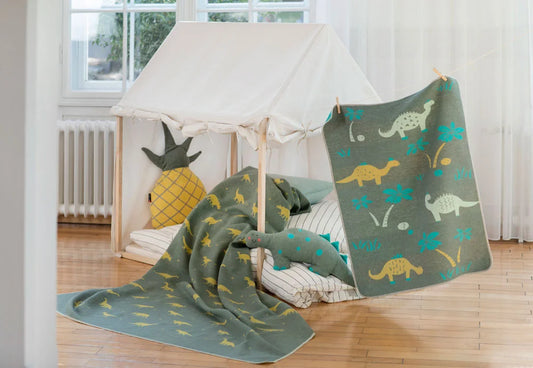 DaviDFussenegger Baby-und Kinderdecke, Dinos