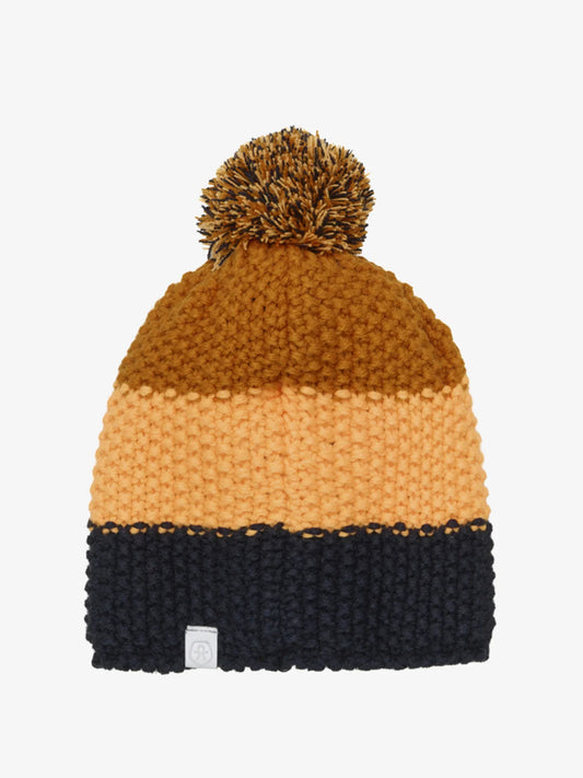 Color Kids Knallige Mütze mit Bommel Colorblock