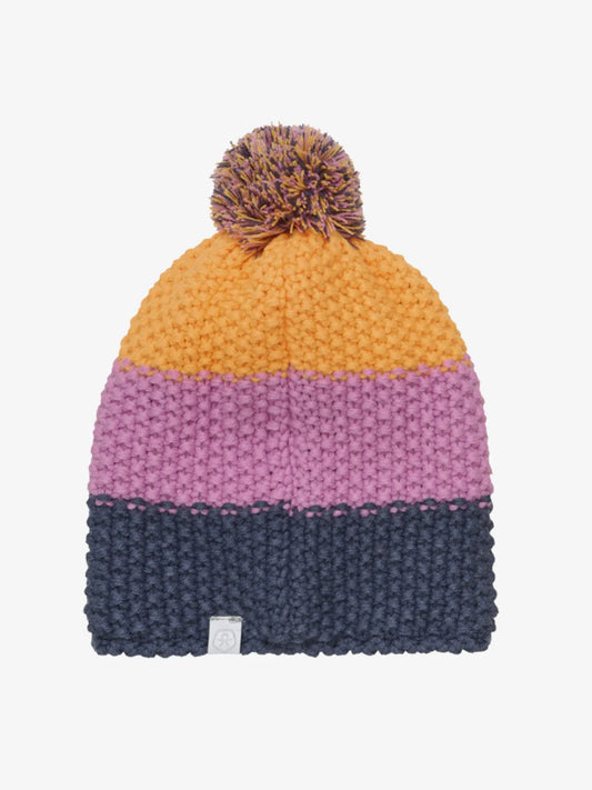 Color Kids Knallige Mütze mit Bommel Colorblock