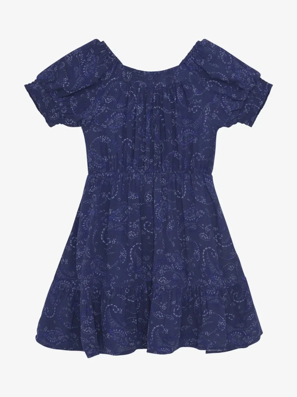 Cremie Kleid Kurzarm mit Paisely-Muster