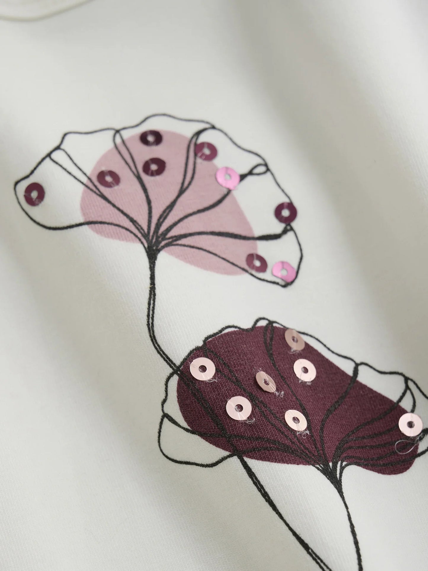 Creamie Langarmshirt mit floralem Print