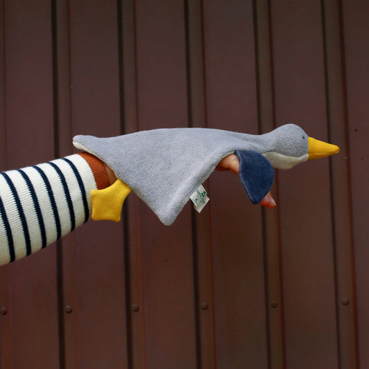 Schmusetuch und Handpuppe Wildgans Till von Nanchen