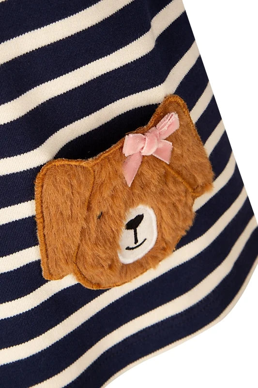 Happy Girls Kleid Langarm mit Hundetaschen