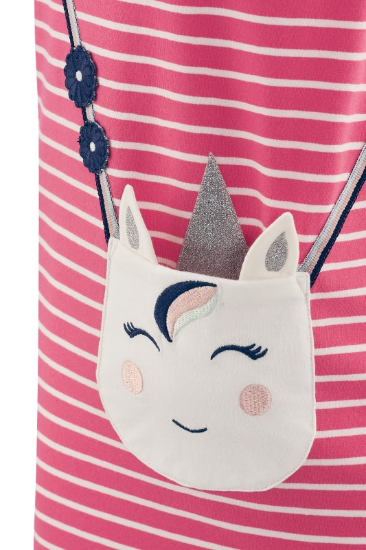 Happy Girls Kleid Kurzarm mit Einhorntasche
