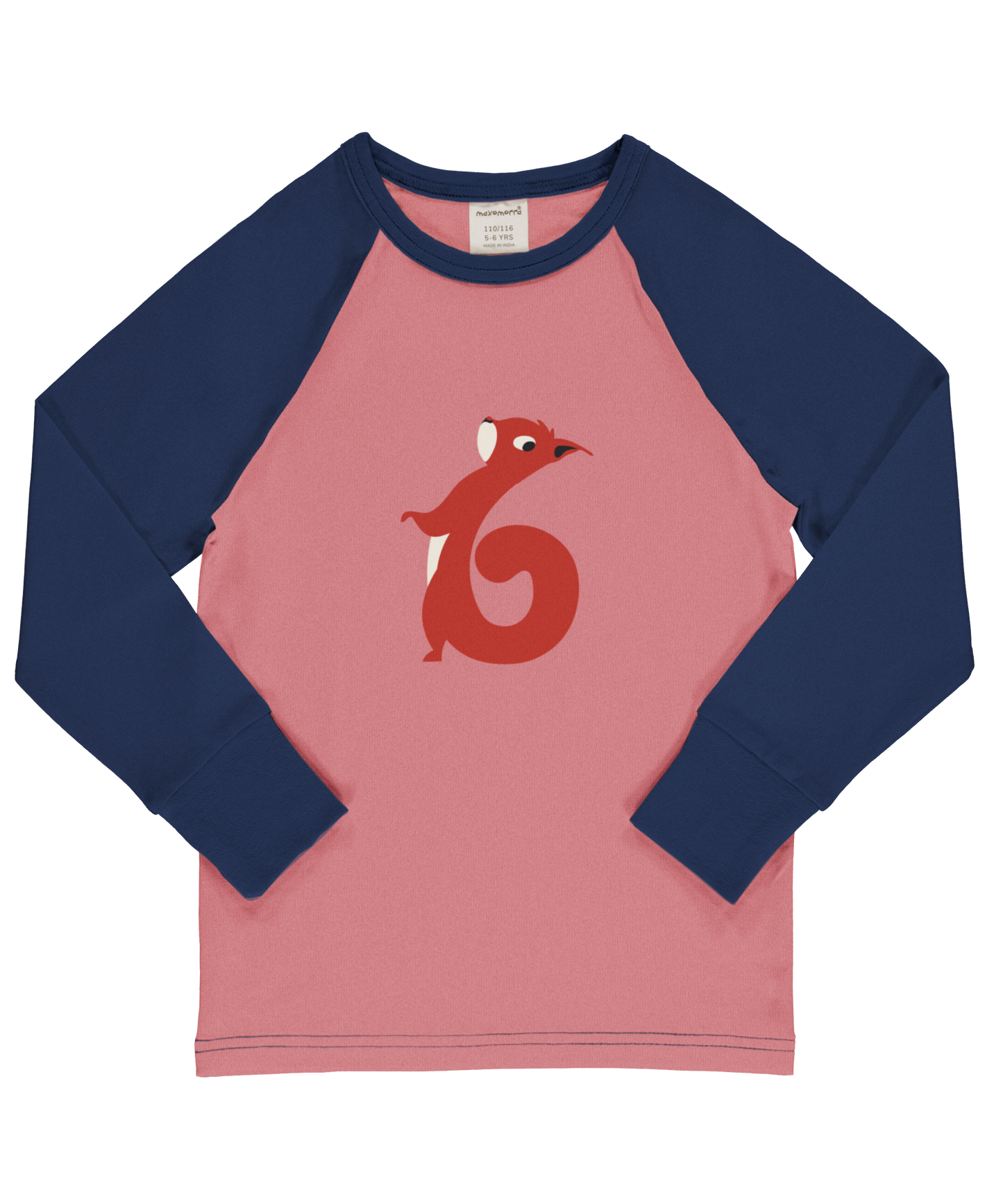 Maxomorra Langarmshirt Raglanärmel 6 Jahre GOTS