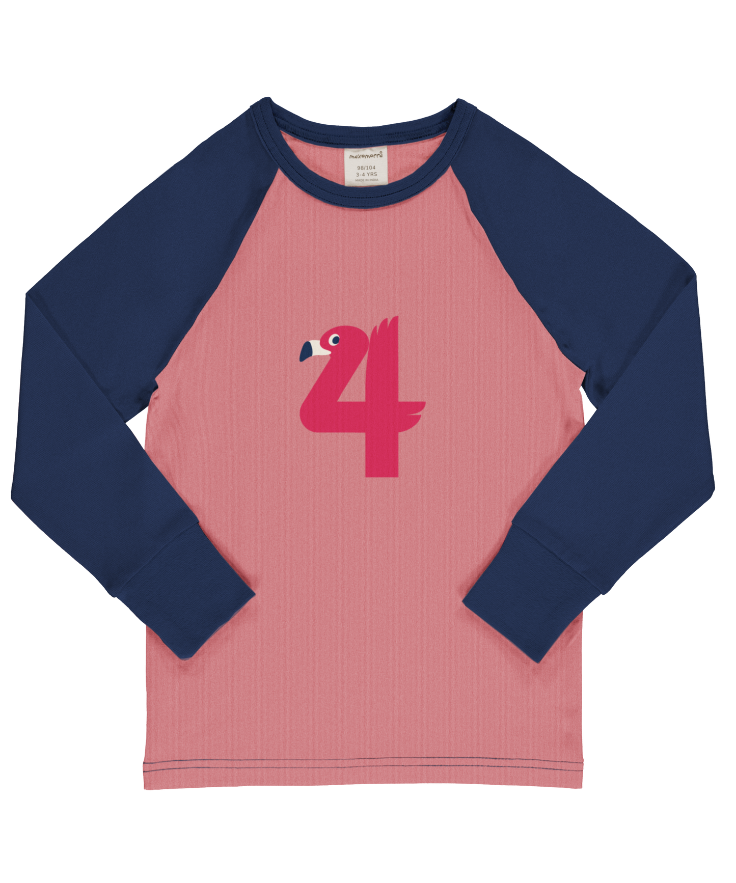 Maxomorra Langarmshirt Raglanärmel 4 Jahre GOTS