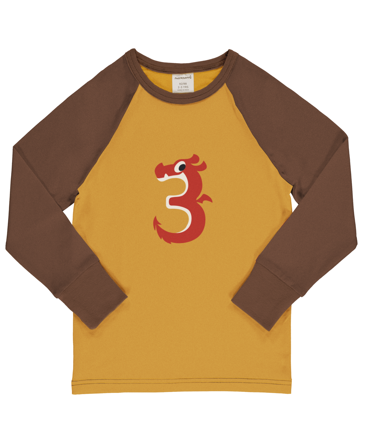 Maxomorra Langarmshirt Raglanärmel 3 Jahre GOTS