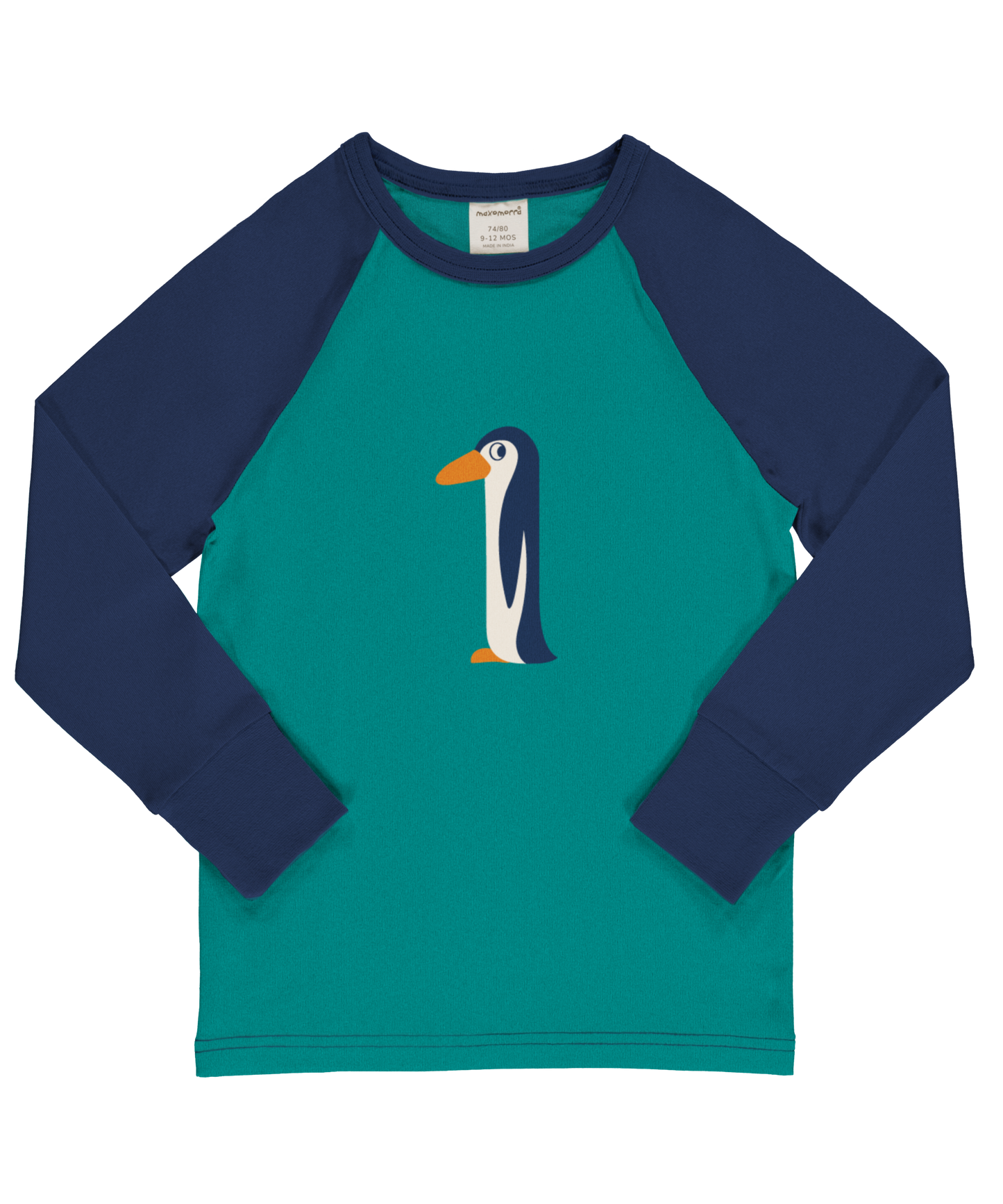 Maxomorra Langarmshirt Raglanärmel 1 Jahr GOTS
