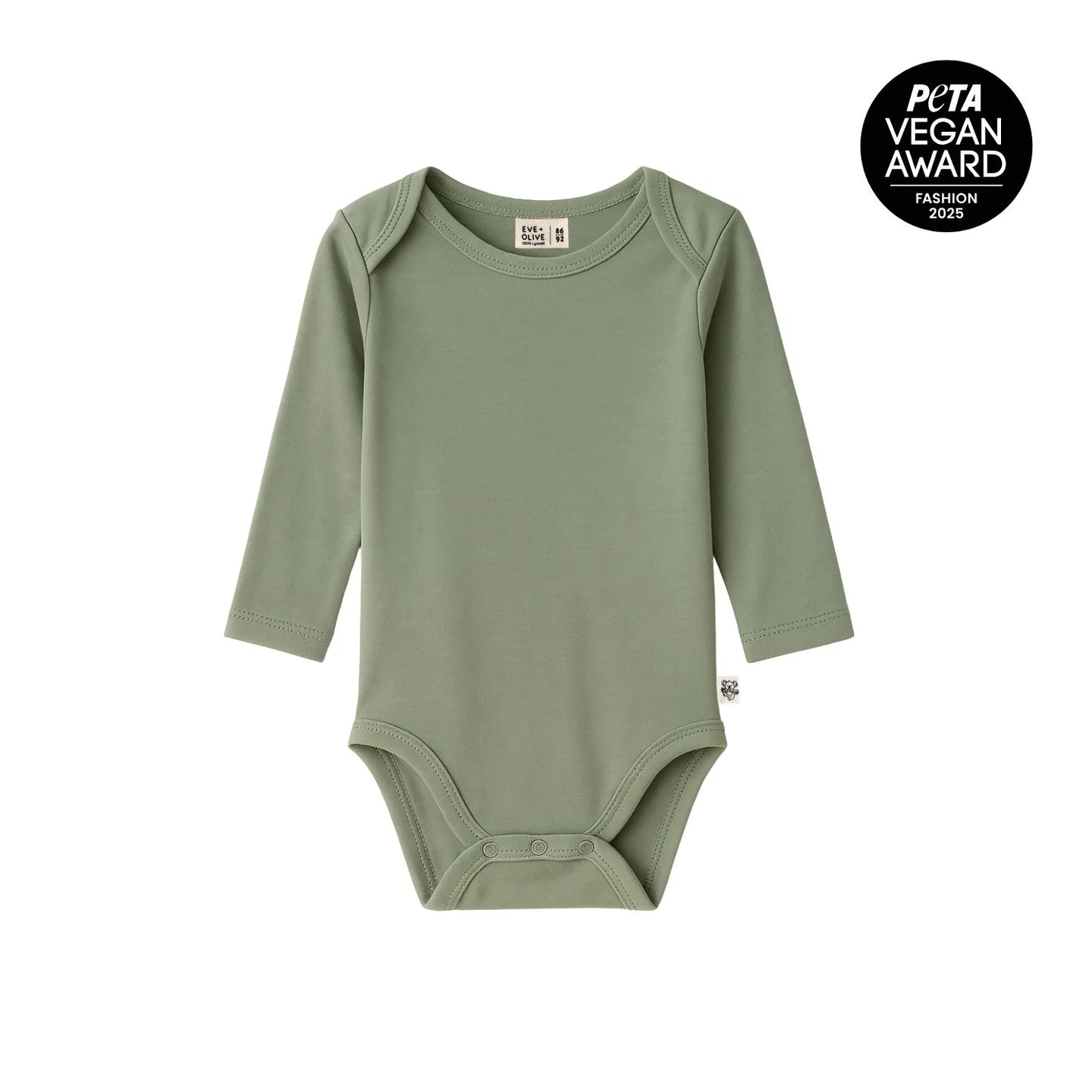 Eve + Olive Body Langarm aus 100% Lyocell in Brave Eucalyptus