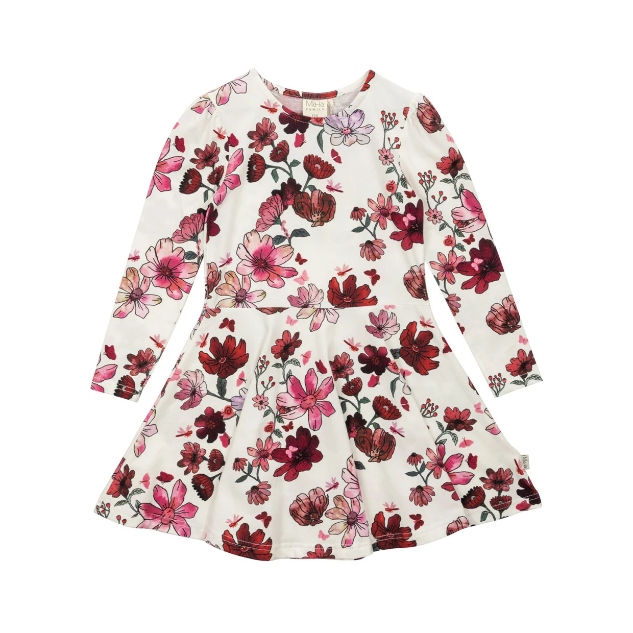 Ma-ia Kleid Langarm Winter Garden aus Bio-Baumwolle
