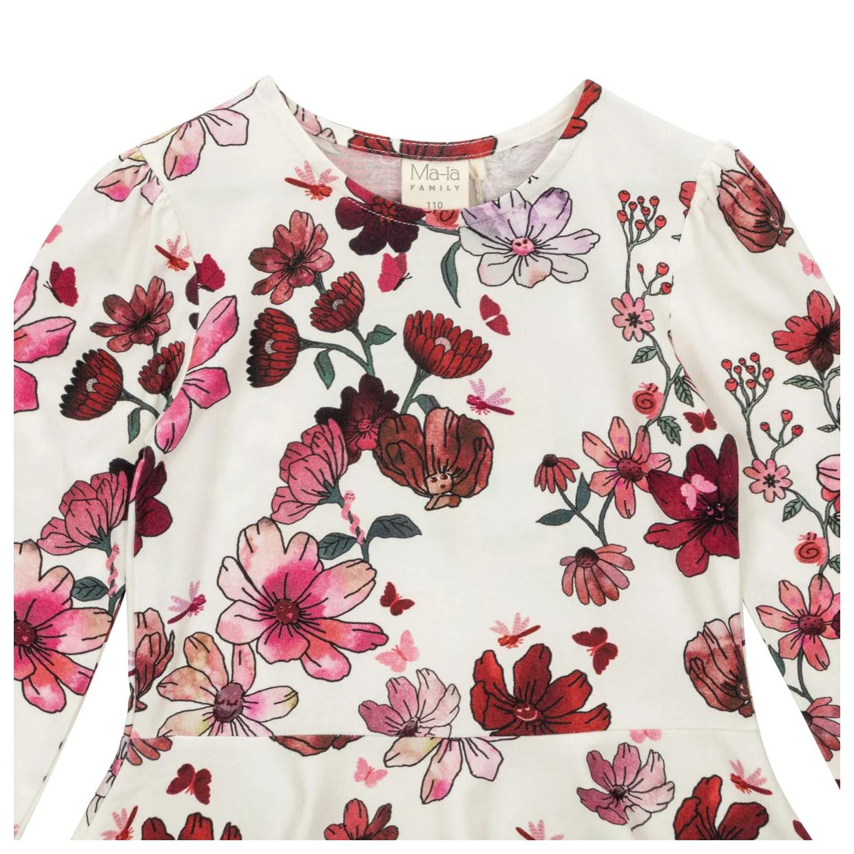 Ma-ia Kleid Langarm Winter Garden aus Bio-Baumwolle