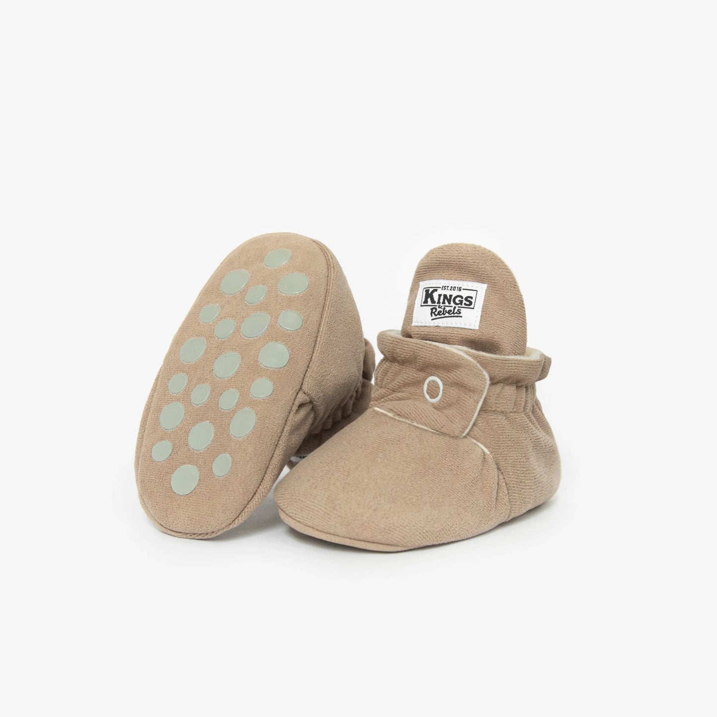 Kings & Rebels Booties Gamuza Gripper - Café