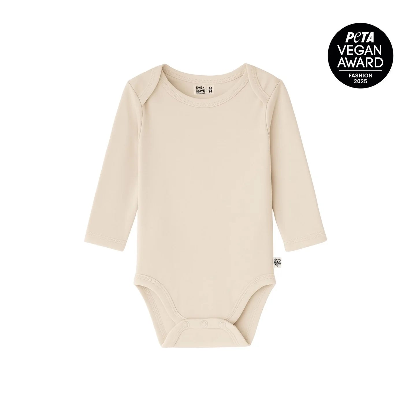 Eve + Olive Body Langarm aus 100% Lyocell in Cute Beige
