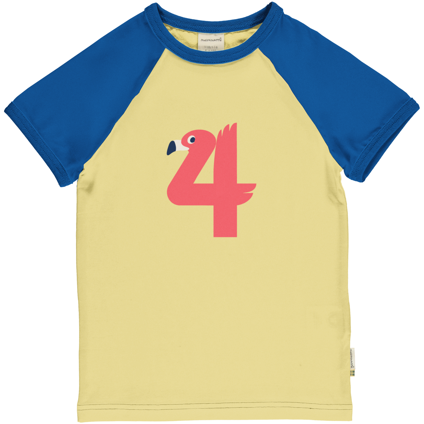 Maxomorra T-Shirt Raglan 4 Jahre GOTS